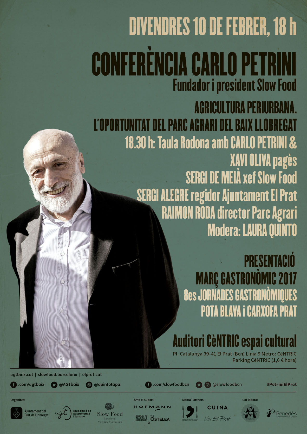 Carlo Petrini Conferencia El Prat Barcelona w